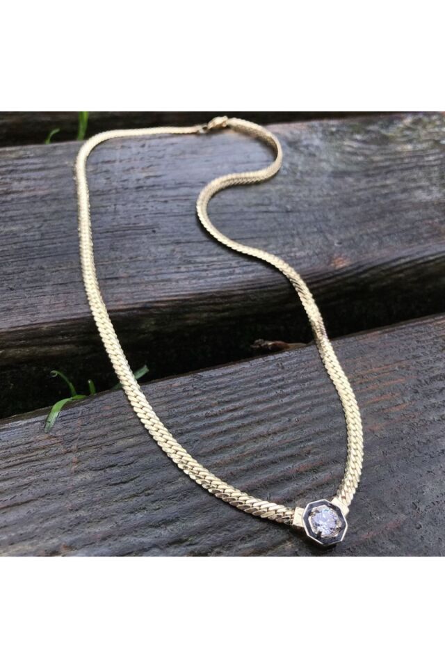 Balıksırtı Altın Kolye