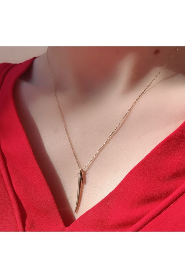 Kadın Sarı Altın Kolye  14 Ayar