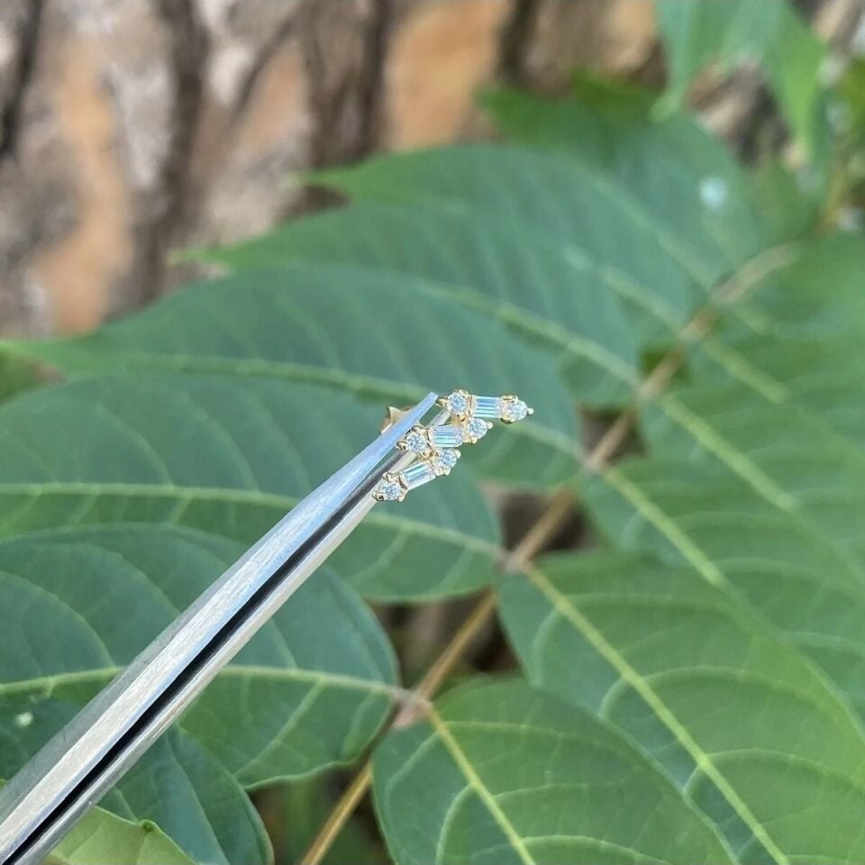 14 ayar tragus küpe