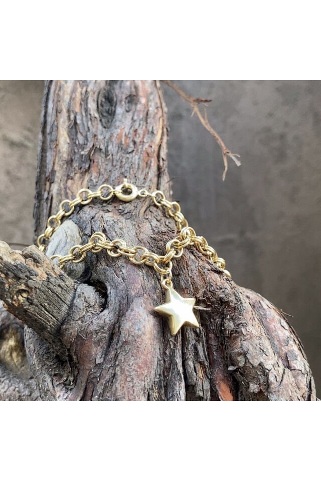 Yıldız altın kolye