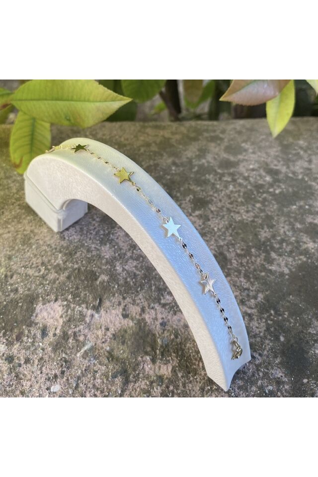 Yıldız altın bileklik