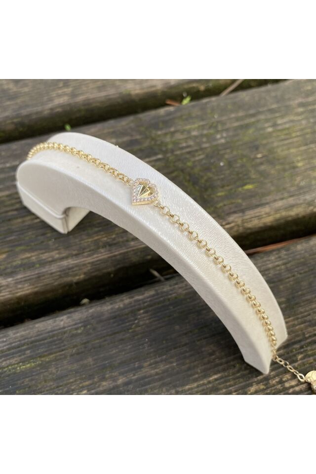 Altın Kalp Bileklik