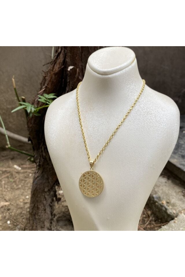 Yaşamçiçeği altın kolye