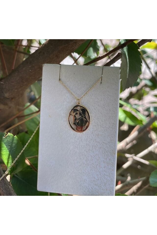 Anne kız altın kolye